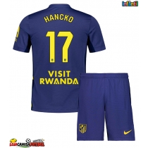 Camisa de Futebol Atletico Madrid David Hancko #17 Equipamento Secundário Infantil 2025-26 Manga Curta (+ Calças curtas)
